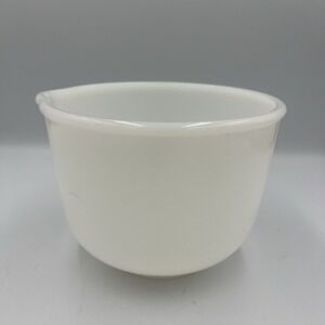 Vintage SUNBEAM 20CJ Mixer Bowl Milk Glass by Glasbake w/ Pour Spout Made in USA